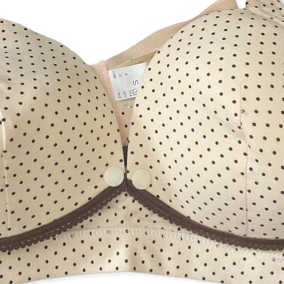 Nursing Polka Dot Maternity Bra Size Small - Picture 8 of 13